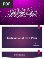 Instructional Unit Plan Presentation