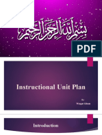 Instructional Unit Plan Presentation