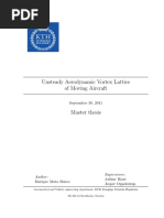 Unsteady Vortex Lattice Method of Moving Aircrafts