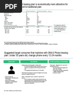 New SIM & Handset Leasing Plan Is Economically More Attractive For Customers, Compared To Traditional Plan