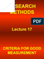 RMM Lecture 17 Criteria For Good Measurement 2006