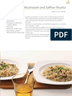 Mushroom and Saffron Risotto: Serves 4 - 25 - 28 Min