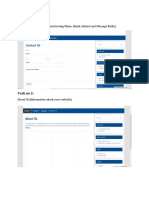 Contact Form, About Page, Sitemap for Website