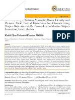 On Similarity of Seismo Magnetic Power Density and Pressure Head Fractal Dimension for Characterizing Shajara Reservoirs of the Permo-carboniferous Shajara Formation Saudi Arabia (1)