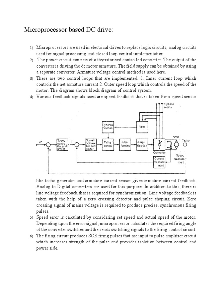 Microprocessor DC Drive PDF | PDF | Science & Mathematics