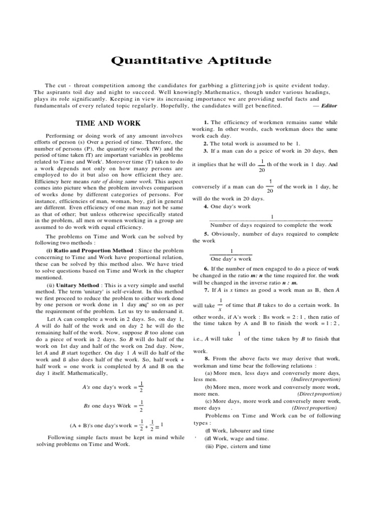 1011231290504743quantitative Aptitude | PDF | Teaching Mathematics ...