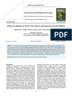 Effect of Cadmium On Fresh Water Teleost Heteropneustes Fossilis (Bloch)