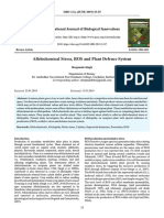 ALLELOCHEMICAL STRESS, ROS AND PLANT DEFENCE SYSTEM