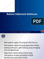 Bahasa Indonesia Keilmuan