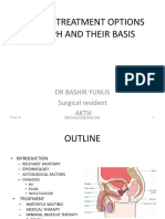 Discuss Treatment Options in BPH and Their Basis: DR Bashir Yunus Surgical Resident Akth