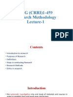 Research Methodology L-1