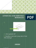 Latihan Soal Ujian Identifikasi Mikrobiologi 2.4 2016