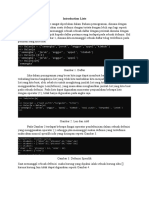 Introduction Lists