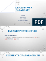03 Elements of A Paragraph PPSX