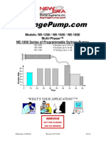 NE-1600 Syringe Pump User Manual