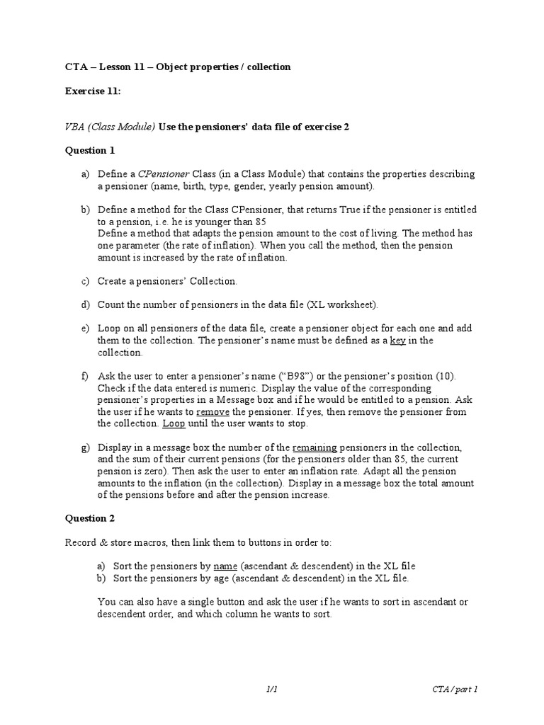 CTA 11 Ex Class Module v19 | PDF | Teaching Methods & Materials