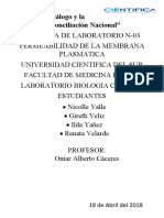 Permeabilidad membrana plasmática laboratorio