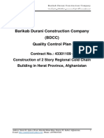 BDCC's Quality Control Plan