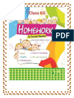Holiday's Homework Class-Kg 2020-21 PDF