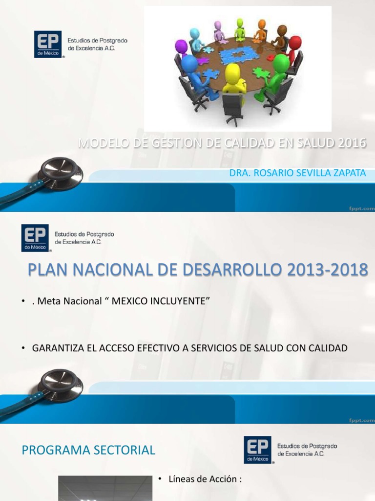 Modelo de Gestión de Calidad en Salud 2016 | PDF | Sistema de manejo de ...
