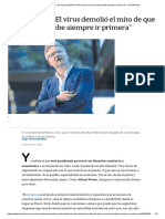 Adam Tooze - El Virus Demolió El Mito de Que La Economía Debe Siempre Ir Primera - LA NACION