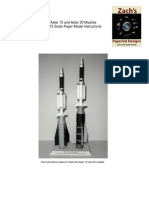 Aster 15 and Aster 30 Missiles 1/15 Scale Paper Model Instructions