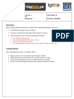 Hands-On Exercise No. 1 Batch-07 E-Commerce Management Total Marks: 10 Due Date: 25/06/2020