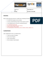 Hands-On Exercise No. 4 Batch: 5 Digital Marketing Total Marks: 10 Due Date: 16-01-2020