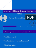 Concepts of Equilibrium Exchange Rates: Rebecca Driver and Peter Westaway