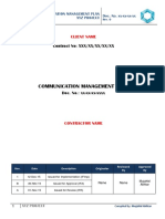 Communication Management Plan PDF