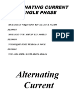 Single Phase Alternating Current