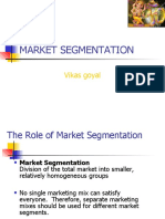 Market Segmentation: Vikas Goyal