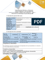 Guía de Actividades y Rúbrica de Evaluación - Fase 1 - Reconocer La Estrategia de Aprendizaje PDF