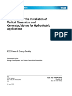IEEE Guide For The Installation of Vertical Generators and Generator/Motors For Hydroelectric Applications