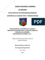 Evaluacion de Gestion de Calidad Empresa Pesquera-Harina de Pescado 2015 PDF