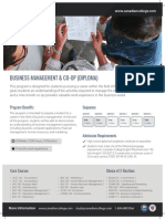 Business Management & Co-Op (Diploma) : Program Benefi Ts Sequence