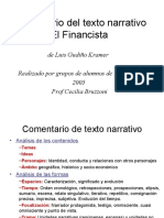 Comentario Del Texto Narrativo El Financista