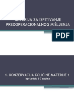 Baterija Za Ispitivanje Predoperacionalnog Mišljenja