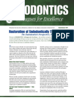 Colleagues For Excellence: The Endodontist's Perspective, Part 1