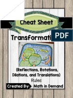Cheat Sheet: Transformations