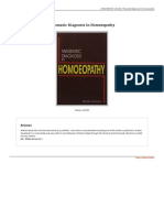 Book Miasmatic Diagnosis in Homoeopathy