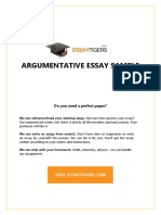 Argumentative Essay Sample: Do You Need A Perfect Paper?