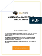 Essaytigers Compare and Contrast Essay Sample PDF