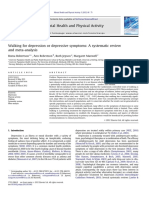 Walking for depression or depressive symptoms - a systematic review and meta-analysis (Robertson)