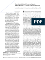 The effect of exercise in clincially depressed adults - systematic review and meta-analysis of RCTs (Krogh)