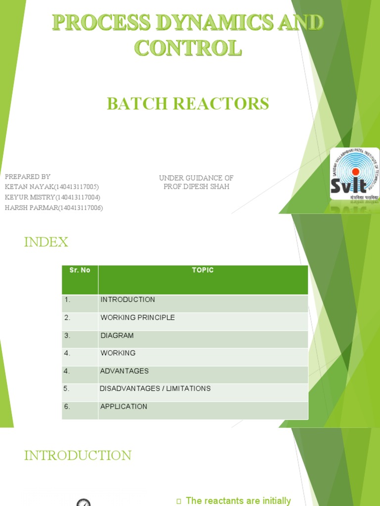 Batch Reactor Pros and Cons | PDF | Chemical Reactor | Heat Exchanger