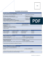 Formulario de Inscripción