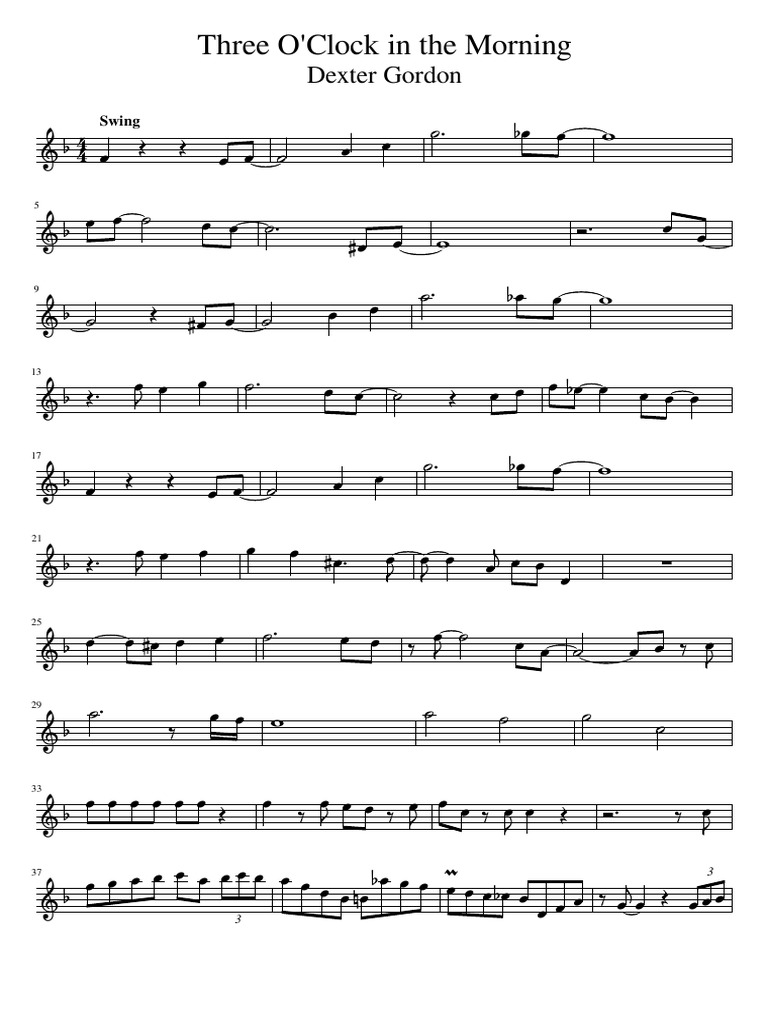 Three O'clock in The Morning PDF