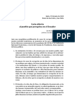 Carta Abierta Corrupciòn 2020