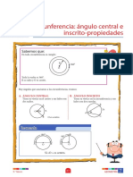 Circunferencia - Ángulo Central e Inscrito - Propiedades